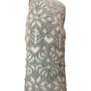 Winter Green Cabin Socks 2 pair L/XL Fair Isle MUK LUKS Non Skid Soft Warm‎